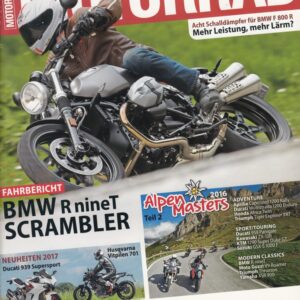 MOTORRAD 16/2016 – R nineT Scrambler Fahrbericht, Alpen Masters Teil 2