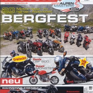 MOTORRAD 16/2007 – Test Madaus Twintrax Power Plus; BMW G 650 Xcountry; Honda Hornet 600; Suzuki SV 650 S