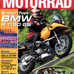 MOTORRAD 16/1999 – Test BMW R 1150 GS; Honda CBR 600 F; Suzuki GSX-R 750; Kawasaki ZX-9R Ninja