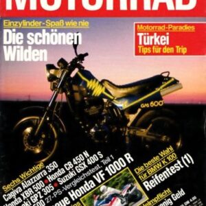 MOTORRAD 16/1985 – Test Honda VF 1000 R; Vergleich Honda XBR 500 vs. andere 27-PS-Bikes