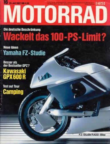 MOTORRAD 16/1987 – Test Moto Guzzi California III; Test Kawasaki GPX 600 R; Suzuki GSX-R 1100, die Technik