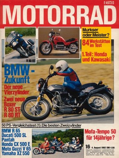 MOTORRAD 16/1982 – Test HONDA CB 900 F2 Bol d'Or mit 70 kW (95 PS) Test & Technik; Test Italjet Casual 350 mit 19 kW (26 PS) im Test