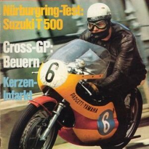 DAS MOTORRAD 16/1970 – Test Suzuki T 500 mit 35 kW (47 PS) im Test auf dem Nürburgring