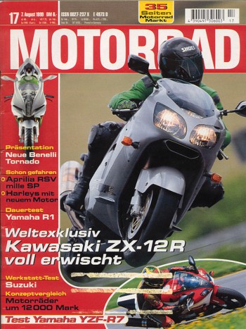 17_13.jpg MOTORRAD 17/1999 – Test Yamaha YZF-R7; Kawasaki ZX-12 R Ninja; Test Aprilia RSV mille SP; Yamaha YZF-R1