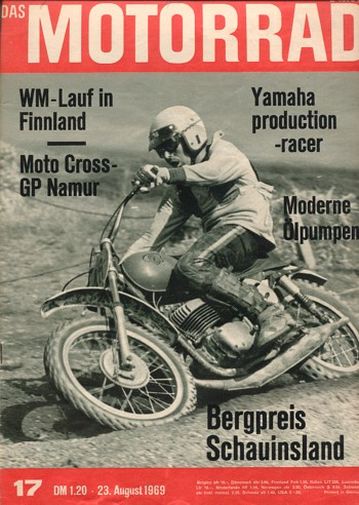 DAS MOTORRAD 17/1969 – Freiburger Bergpreis; YAMAHA production-racer