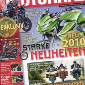 MOTORRAD 18/2009 – Test Harley-Davidson Dyna Wide Glide; BMW R 1200 GS Adventure; KTM 990 Adventure; Moto Guzzi Stelvio 1200 NTX