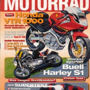MOTORRAD 18/1996 – Aprilia Moto 6.5; Honda NX 650 Dominator; Yamaha SZR 660; Test Buell S1 Lightning