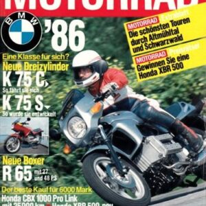 MOTORRAD 18/1985 – Test BMW K 75 C mit 55 kW (75 PS) im Test; Test Harley-Davidson Sportster 883 mit 37 kW (50 PS) im Test