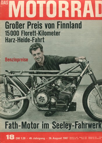 das MOTORRAD 18/1967 – Test Kreidler Florett GT, Langstrecken-Test eines Moped-Oldtimers; BMW R 60, Reparaturarbeiten am Motor, Teil 3