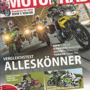 MOTORRAD 19/2018 – BMW S 1000 RR, Vergleichstest Alleskönner, KTM 690 SMC R
