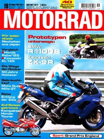 MOTORRAD 19/1997 – BMW R 1100 RS; Test Honda CA 125 Rebel; Test Kawasaki EL 125 Eliminator; Test Husqvarna TE 610 E