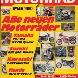 MOTORRAD 19/1980 – Test KTM MC 125 / 250; Test Suzuki GS 850 L; Test Triumph Tiger 750; Test Kreidler Mustang