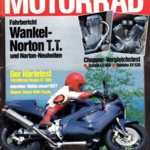 MOTORRAD 19/1992 – Honda VF 750 F, ab Modell 1983, gebraucht kaufen; Suzuki LS 650 Savage; Yamaha XV 535 Virago; Honda ST 1100 Pan European