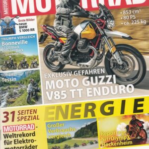 MOTORRAD 20/2018 – Moto Guzzi V85 TT Enduro, BMW S 1000 RR, Triumph Bonneville
