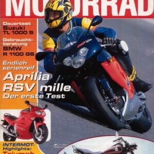 MOTORRAD 20/1998 – Test Aprilia RSV mille; Vertemati 495, ein Serienableger der Werksmaschine; Test Suzuki TL 1000 S