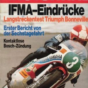 DAS MOTORRAD 20/1972 – Triumph Bonneville 650 mit 36 kW (49 PS) im Langstreckentest