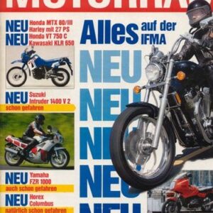 MOTORRAD 20/1986 – Test Suzuki VS 1400 Intruder mit 52 kW (71 PS) im Test; Test Yamaha FZR 1000 Genesis mit 99 kW (135 PS) im Test