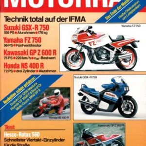 MOTORRAD 20/1984 – Test Moto Guzzi 1000 SP1 mit 49 kW (67 PS) im Test; Test Honda VF 1000 F2 mit 74 kW (100 PS) im Test