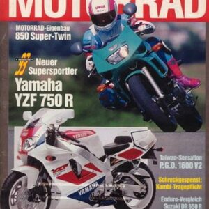 MOTORRAD 21/1992 – P.G.O. 1500 V2 63 kW (86 PS) als Neuheit für 1993; Yamaha YZF 750 R; Suzuki DR 650 R; Yamaha XT 600 K