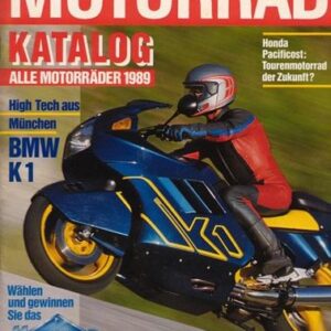 MOTORRAD 21/1988 – BMW K 1; Katalog, alle Motorräder 1989