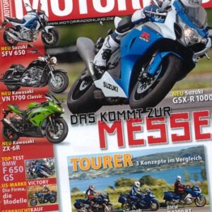 MOTORRAD 21/2008 – Test Triumph Street Triple R; BMW R 1200 RT; Triumph Sprint ST; Yamaha FJR 1300 A