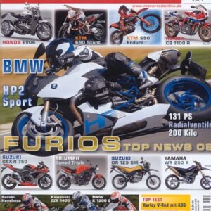 MOTORRAD 22/2007 – BMW K 1200 S; Kawasaki ZZR 1400; Suzuki Hayabusa 1300; Test Harley-Davidson V-Rod