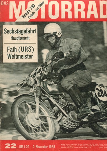das MOTORRAD 22/1968 – Langstreckentest Kreidler Florett RS