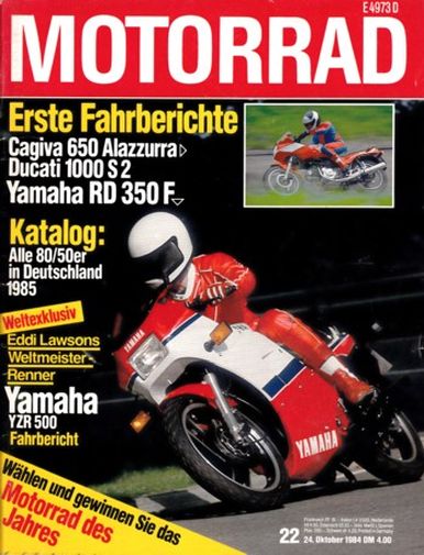 MOTORRAD 22/1984 – Test Cagiva Alazzurra 650 mit 37 kW (50 PS) im Test; Yamaha FZ 750, die Technik