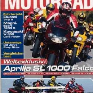 MOTORRAD 23/1999 – Aprilia SL 1000 Falco; BMW R 1100 S; Ducati ST4; Honda VTR 1000 F Firestorm