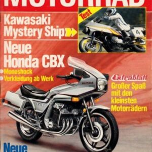MOTORRAD 23/1980 – Honda CBX Pro Link, hier als Neuheit für 1981; Kawasaki Z 1000, hier als Vetter - Mystery Ship; Kawasaki Z 1000 ST