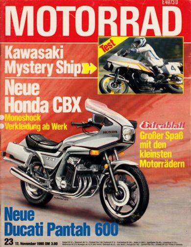 MOTORRAD 23/1980 – Honda CBX Pro Link, hier als Neuheit für 1981; Kawasaki Z 1000, hier als Vetter - Mystery Ship; Kawasaki Z 1000 ST