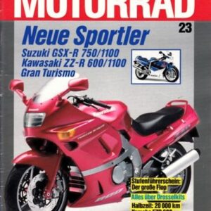 MOTORRAD 23/1989 – Kawasaki ZZ-R 600; Kawasaki ZZ-R 1100; Suzuki GSX-R 1100; Suzuki GSX-R 750