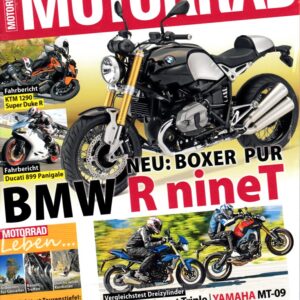 MOTORRAD 23/2013 – BMW R nineT; Test KTM 1290 Super Duke R; Triumph Street Triple; Yamaha MT-09