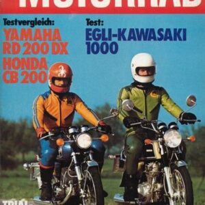 DAS MOTORRAD 24/1975 – Honda CB 200; Yamaha RD 200 DX; Egli Kawasaki 900 Z1, getunt zur Bonneville 1000