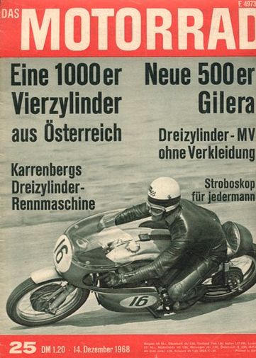 DAS MOTORRAD 25/1968 – Vorstellung NSU - Bison 1000 ccm