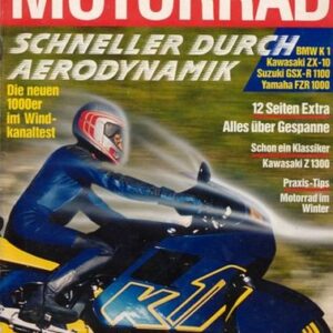 MOTORRAD 25/1988 – Test Kawasaki Z 1300 DFI; Alles über Motorrad-Gespanne; Test Fantic HP 1w