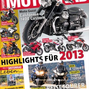 MOTORRAD 25/2012 – BMW R 1200 RT; Moto Guzzi California 1400 Custom; KTM 390 Duke; Triumph Trophy SE
