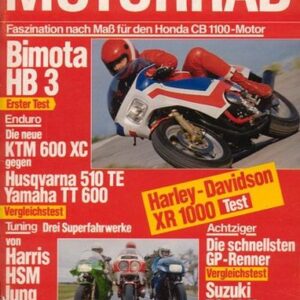 MOTORRAD 25/1983 – Test Bimota HB 3 mit 74 kW (100 PS) Test & Technik; Husqvarna TE 510 mit 32 kW (44 PS) im Vergleichstest