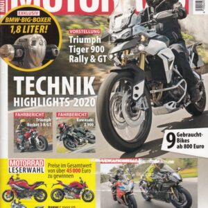 MOTORRAD 26/2019 – Triumph Tiger 900 Rally & GT, Triumph Rocket 3, Kawasaki Z 900