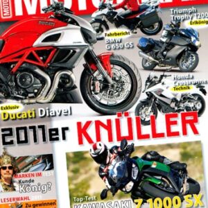 MOTORRAD 26/2010 – Test BMW G 650 GS; Test Ducati Diavel; Test Kawasaki Z 1000 SX; Test KTM 1190 RC8 R