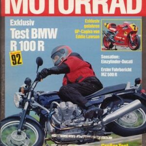 MOTORRAD 26/1991 – Test BMW R 100 R; Test Yamaha BW 50; Test MZ 500 R