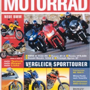 MOTORRAD 26/2003 – Test MZ 1000 S; BMW R 1150 RS; Ducati ST3; Honda VFR