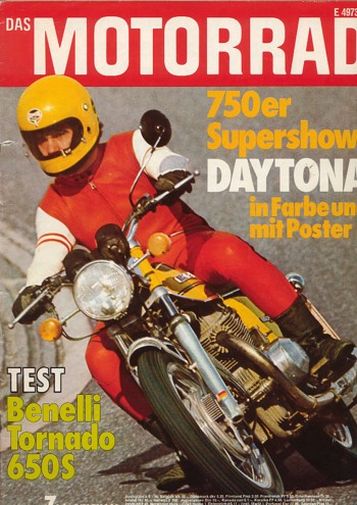 74-07.jpg DAS MOTORRAD 7/1974 – Test Benelli Tornado 650 S; Ancillotti Scarab 125, ein Leichtfuß