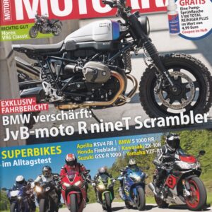 MOTORRAD 13/2017 – JvB-moto BMW R nineT Scrambler exklusiv, Superbikes Alltagstest, Deutschland-Spezial