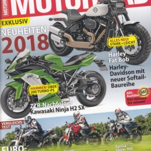 MOTORRAD 19/2017 - Neuheiten 2018 exklusiv, Harley Fat Bob, Kawasaki Ninja H2 SX, Euro-Twins Vergleichstest