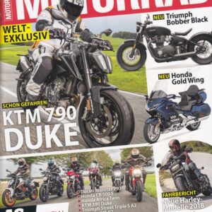 MOTORRAD 22/2017 - KTM 790 Duke weltexklusiv schon gefahren, Triumph Bobber Black, Honda Gold Wing, 48 PS-Special