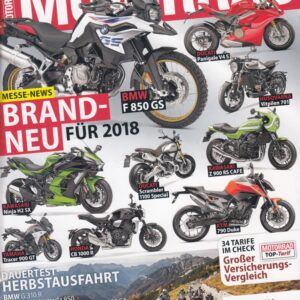 MOTORRAD 24/2017 - Messe-News brandneu 2018, BMW F 850 GS, Ducati Panigale V4 S, 34 Versicherungstarife Vergleich