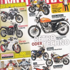 MOTORRAD 25/2017 - Retro oder Techno Messetrends 2018, Doppel-Top-Test BMW G 310 R / GS, Impression Retro-125er