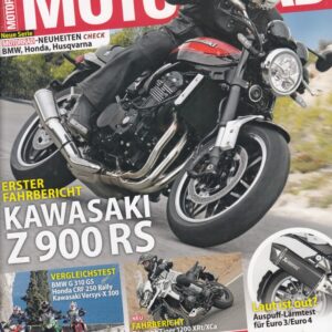 MOTORRAD 26/2017 - Kawasaki Z 900 RS erster Fahrbericht, MOTORRAD-Neuheiten Check, Vergleichstest kleine Adventure-Bikes