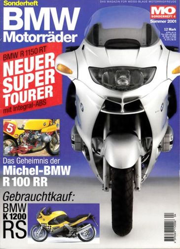 MO BMW-Motorräder – R 1150 RT, K 1200 RS, R 1150 R, C1 200,  R 75/5 – Sonderheft 4, Sommer 2001